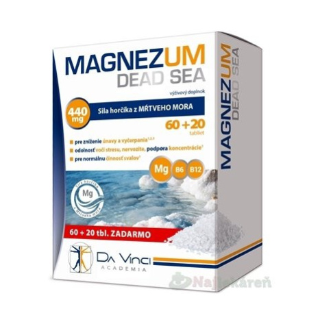 MAGNEZUM DEAD SEA - DA VINCI, tbl 60+20 zadarmo (80 ks)