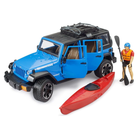 Bruder 02529 Jeep Wrangler RubiconUnlimited s kajakom a figúrkou