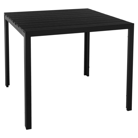 Záhradný stôl, 90 cm, čierna, ABELO Tempo Kondela