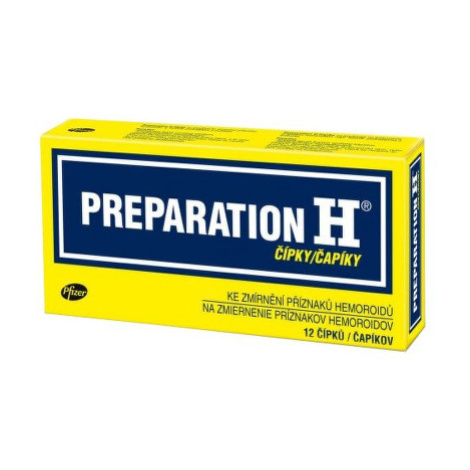 PREPARATION H čapíky na liečbu hemeroidov 12 ks