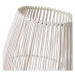 Biela bambusová stolová lampa s bambusovým tienidlom (výška  29 cm) – Casa Selección
