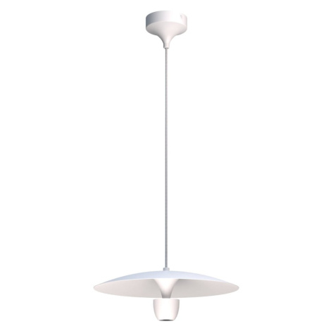Biele závesné svietidlo SULION Poppins, výška 150 cm