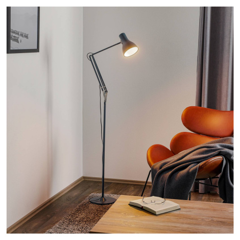 Stojacia lampa Anglepoise Type 75, bridlicovo sivá farba