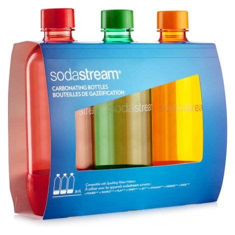 SODASTREAM Fľaša TriPack 1l ORANGE/RED/BLUE