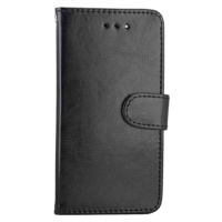Diárové puzdro na Motorola Moto E6 Play Leather Book čierne