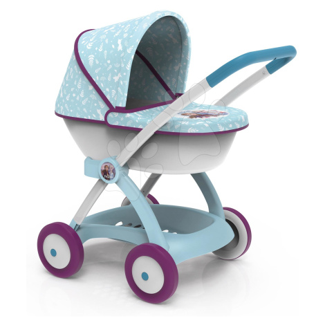 Kočík hlboký Ľadové Kráľovstvo Frozen Pram Smoby pre 42 cm bábiku s pohyblivou strieškou výška r