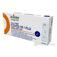 BOIRON Test&Care 2-in-1 COVID-19/FLU nosový samodiagnostický test 1 ks