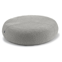 Sivý pelech pre psa z materiálu buklé ø 90 cm Senso Pouffe Pebble M/L – MiaCara