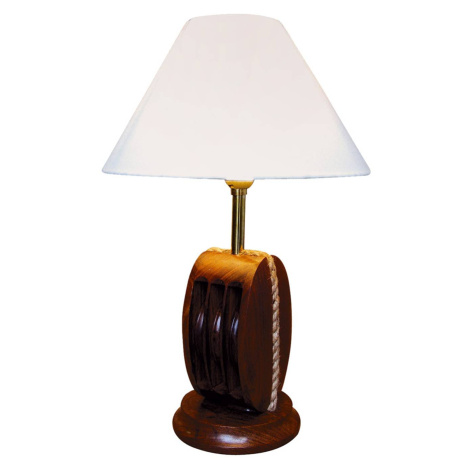 Stolová lampa Ahoi s drevom, výška 39 cm SEA-Club