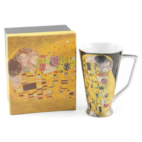 Home Elements Hrnček 500 ml, Klimt, Bozk čierny