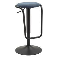 Otočná barová židle Destiny modro-černá