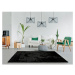 Čierny koberec Universal Fox Liso, 80 x 150 cm