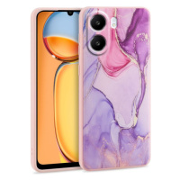 Silikónové puzdro na Xiaomi Redmi 13C/POCO C65 Tech-Protect Mood marble fialové