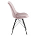 Dkton 23479 Dizajnová stolička Nasia, svetlo ružová