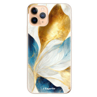 Odolné silikónové puzdro iSaprio - Blue Leaves - iPhone 11 Pro