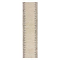 Ručně tkaný běhoun Minerals Border Natural - 60x230 cm Flair Rugs koberce