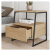 Nočný stolík s poličkami v prírodnej farbe Pal – Kalune Design