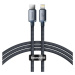 Nabíjací a dátový kábel USB Type-C, Lightning, 120 cm, 20 W, rýchle nabíjanie, PD, vzor šnúrky, 