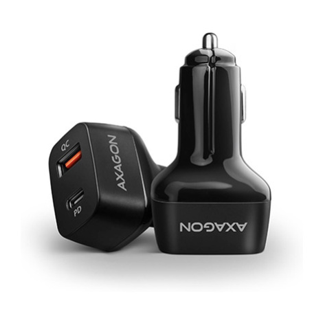 AXAGON PWC-PQ38 car charger 1x QC3.0 + 1x PD USB-C, 38W, black