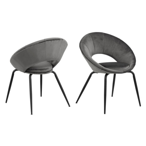 Dizajnová stolička Julia šedá Actona