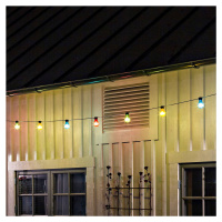 Pivné záhradné rozprávkové svetlá 10 farebných LED žiaroviek