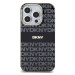 DKNY PC/TPU Repeat Texture Pattern W Stripe MagSafe Apple iPhone 15 Pro Max DKHMP15XHRHSEK Black