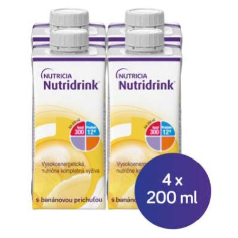 NUTRIDRINK Banánová príchuť 4 x 200 ml