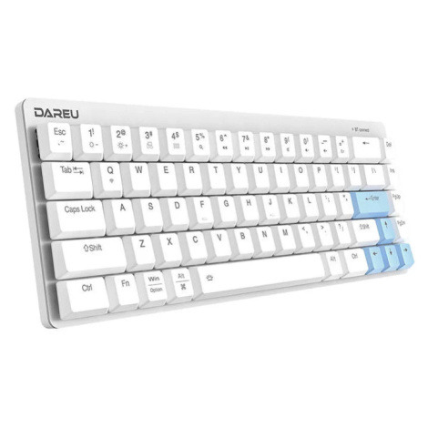 Klávesnica Wireless mechanical keyboard Dareu EK868 Bluetooth (white&blue)