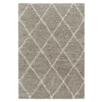 Kusový koberec Alvor Shaggy 3401 beige - 80x150 cm Ayyildiz koberce