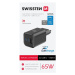 SWISSTEN GaN Travel Charger 2xUSB-C 65W PD + 1xUSB-A 18W QC čierna