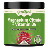 GREENFOOD NUTRITION Magnesium Citrate + Vitamín B6 šťavnatá malina 150 g