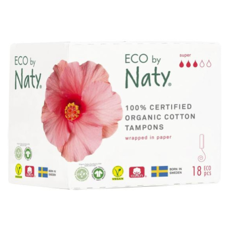 ECO BY NATY Dámske tampóny (18 ks) - super