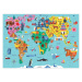 Puzzle Mapa sveta 78 Mudpuppy
