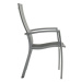 Sivá kovová záhradná stolička Belcampo – Hartman