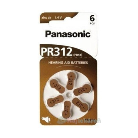 Panasonic PR312 batérie do načúvacích prístrojov 6ks
