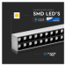 Linenárne LED závesné svietidlo PRO 60W, 4000K, 6000lm, strieborné, VT-7-61 (V-TAC)
