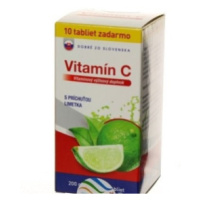 Dobré zo Slovenska Vitamín C 200 mg príchuť LIMETKA tbl 60+10 zadarmo