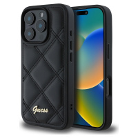 Guess Quilted Kryt pre iPhone 16 Pro Max, Čierny