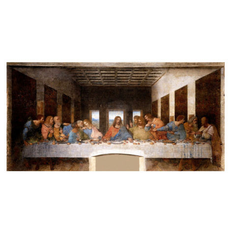 Reprodukcia obrazu Leonardo da Vinci - The Last Supper, 80 x 40 cm Fedkolor