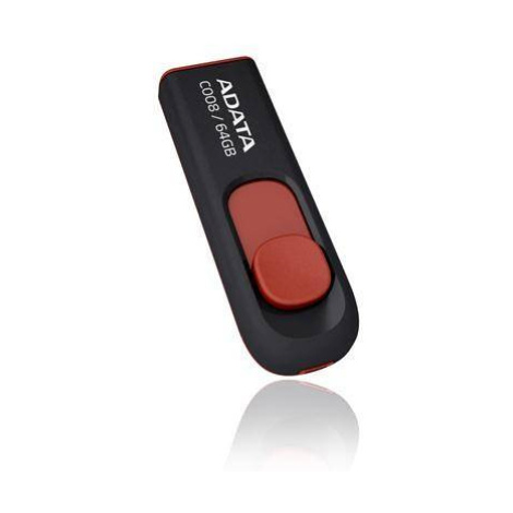 ADATA Flash Disk 64GB C008, USB 2.0 Klasická, čierna