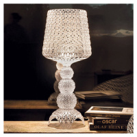 Kartell Mini Kabuki stolná LED lampa, priehľadná