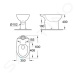 GROHE - Bau Ceramic WC kombi misa, alpská biela 39428000