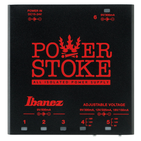 Ibanez Guitar Pedal Power Supply - 6 Isolated Outputs for Guitar Pedal