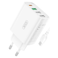 Nabíjačka XO Wall charger L120 3x USB, 1x USB-C, 18W (white)