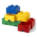 LEGO® úložný box 4 - so zásuvkou tmavo zelená  250 x 250 x 180 mm