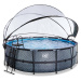 Bazén s krytom a pieskovou filtráciou Stone pool Exit Toys kruhový oceľová konštrukcia 427*122 c