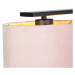 Závesná lampa s velúrovými odtieňmi ružová so zlatou 20cm - Combi 3 Deluxe