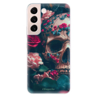 Odolné silikónové puzdro iSaprio - Skull in Roses - Samsung Galaxy S22+ 5G