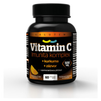 SALUTEM  Vitamin C 500 mg Imunita kurkuma + zázvor 60 cmúľacích tabliet