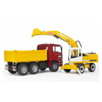 Bruder Nákladné auto MAN TGA s bagrom Liebherr, 1:16, 73 x 18,5 x 23 cm